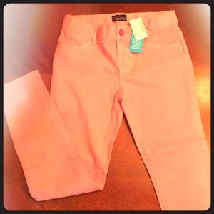 NWT Girls Size 8 Neon Soft Pink Jeggings